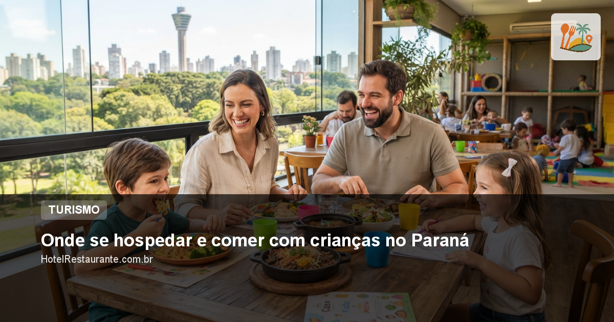 Onde se hospedar e comer com crianças no Paraná